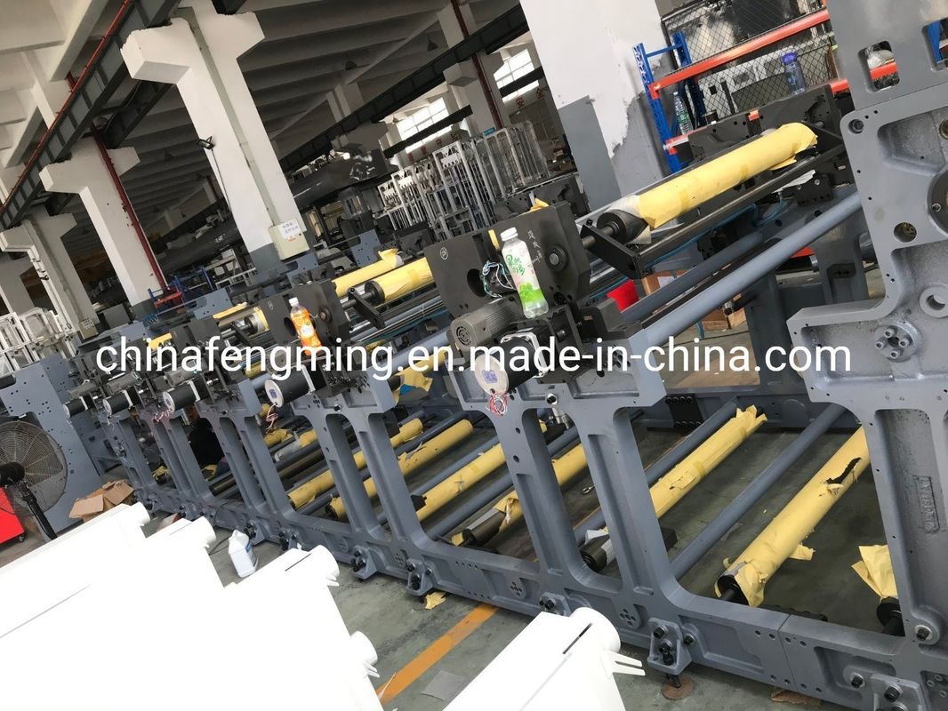 การปรับปรุงความเร็วสูง 2/4/6/8 สีกระดาษถ้วยกระดาษกระเป๋ากระดาษ Flexographic เครื่องพิมพ์