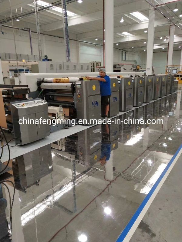 เครื่องพิมพ์กล่องสลัด Flexo กับ 286-1200mm พิมพ์ซ้ําและโลลล์ Anilox เซรามิก