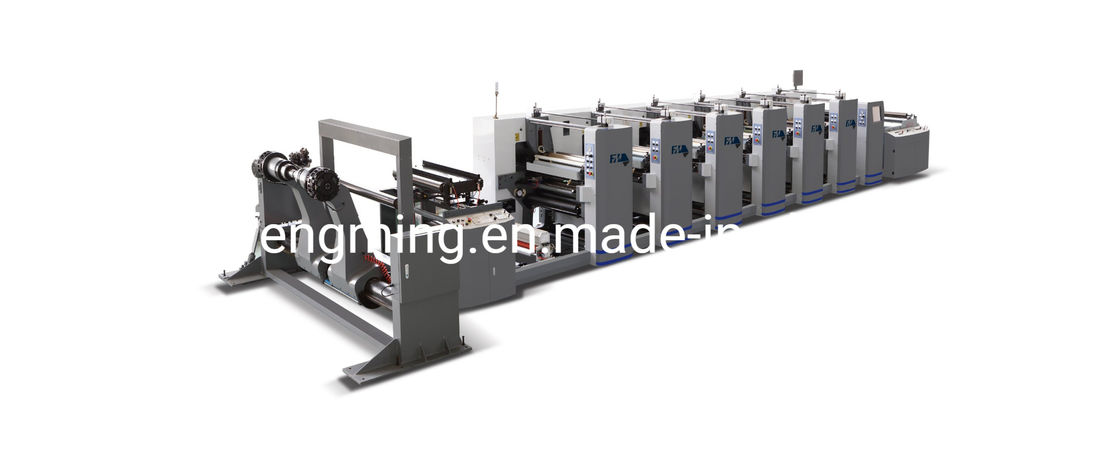 เครื่องตัดกระดาษ Roll to Roll Flexo Printing ด้วยความกว้างการพิมพ์สูงสุด 900mm
