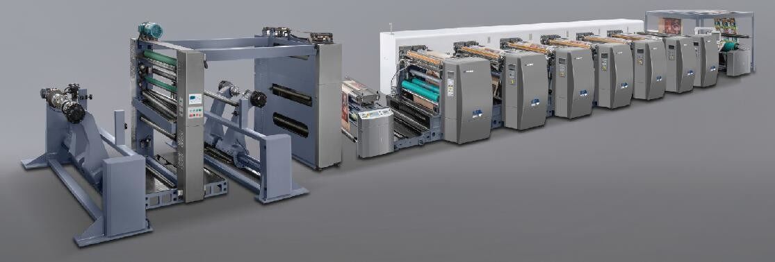 ความกว้างของเว็บ 1450/1650/1850/2250 มม เครื่องพิมพ์ Flexo สําหรับการพิมพ์ความเร็วสูง