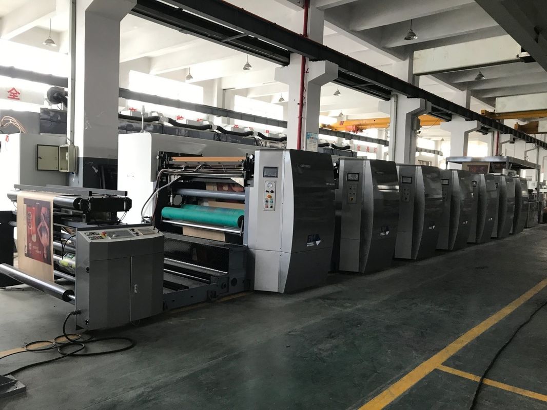 เครื่องพิมพ์กระดาษครัฟต์แบบอัตโนมัติเต็มแบบ Flexo พร้อมหมึกที่ใช้น้ํา 6 สี ประเภทดอกไม้