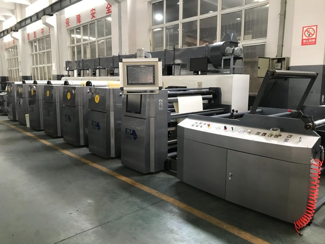 1370 มม แม็กซ์ ความกว้างเว็บ เครื่องพิมพ์ Flexographic สําหรับกระดาษถ้วยกระดาษกระดาษกระเป๋าบรรจุ