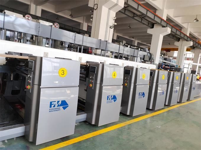 ขายร้อน 4 สี ความเร็วสูง Flexo เครื่องพิมพ์ Roll To Roll เครื่องพิมพ์ Flexographic เครื่องพิมพ์ Flexographic