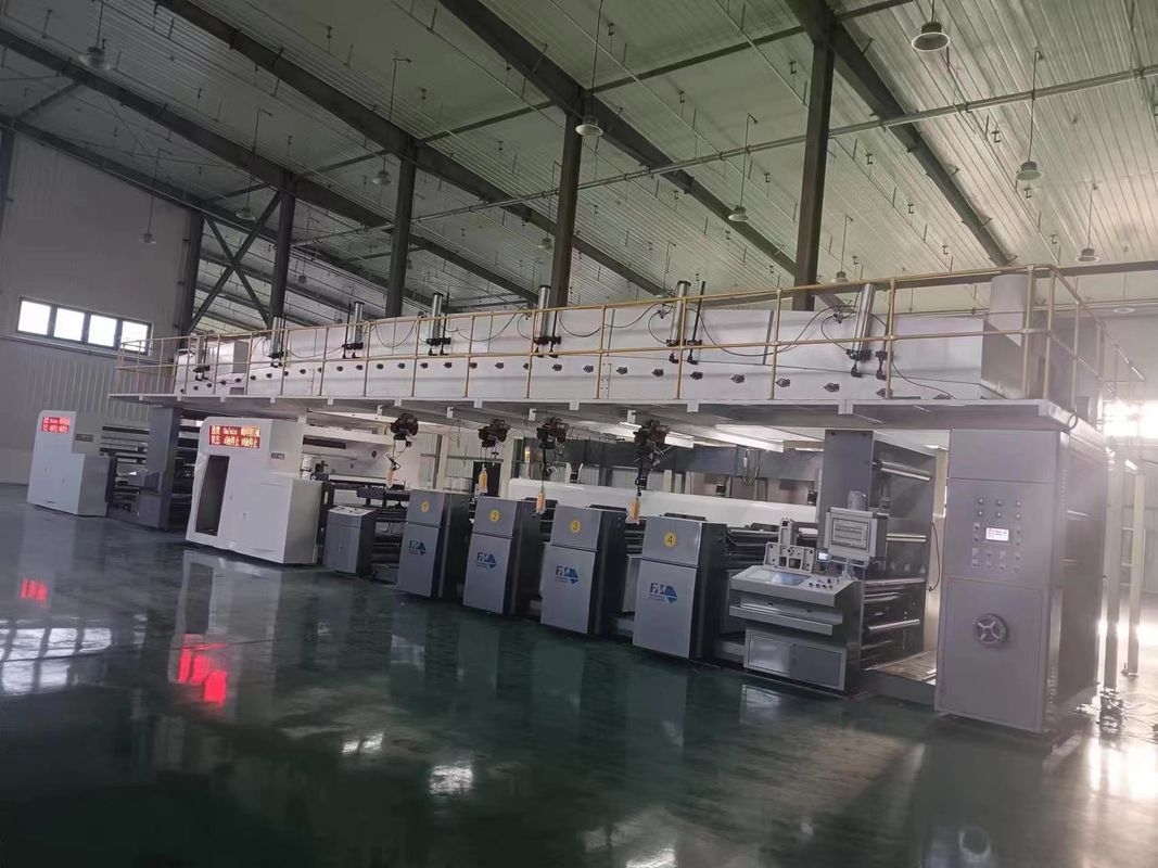 ความเร็วสูงสุด 150m / min หน่วยพิมพ์ Flexo สําหรับผ่าใหญ่ กว้าง 1524 มม