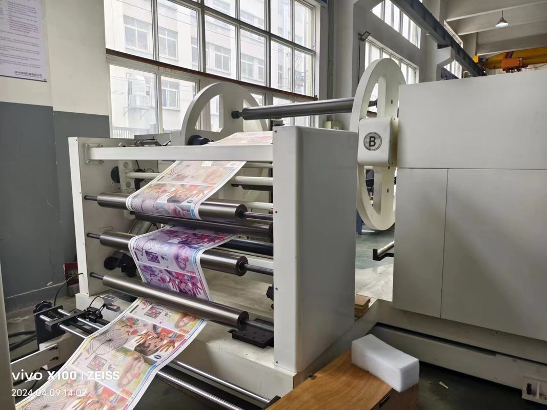 เครื่องพิมพ์ Flexographic แบบตั้งแบบ Cascading สําหรับวัสดุกระดาษที่ไม่เนื้อ