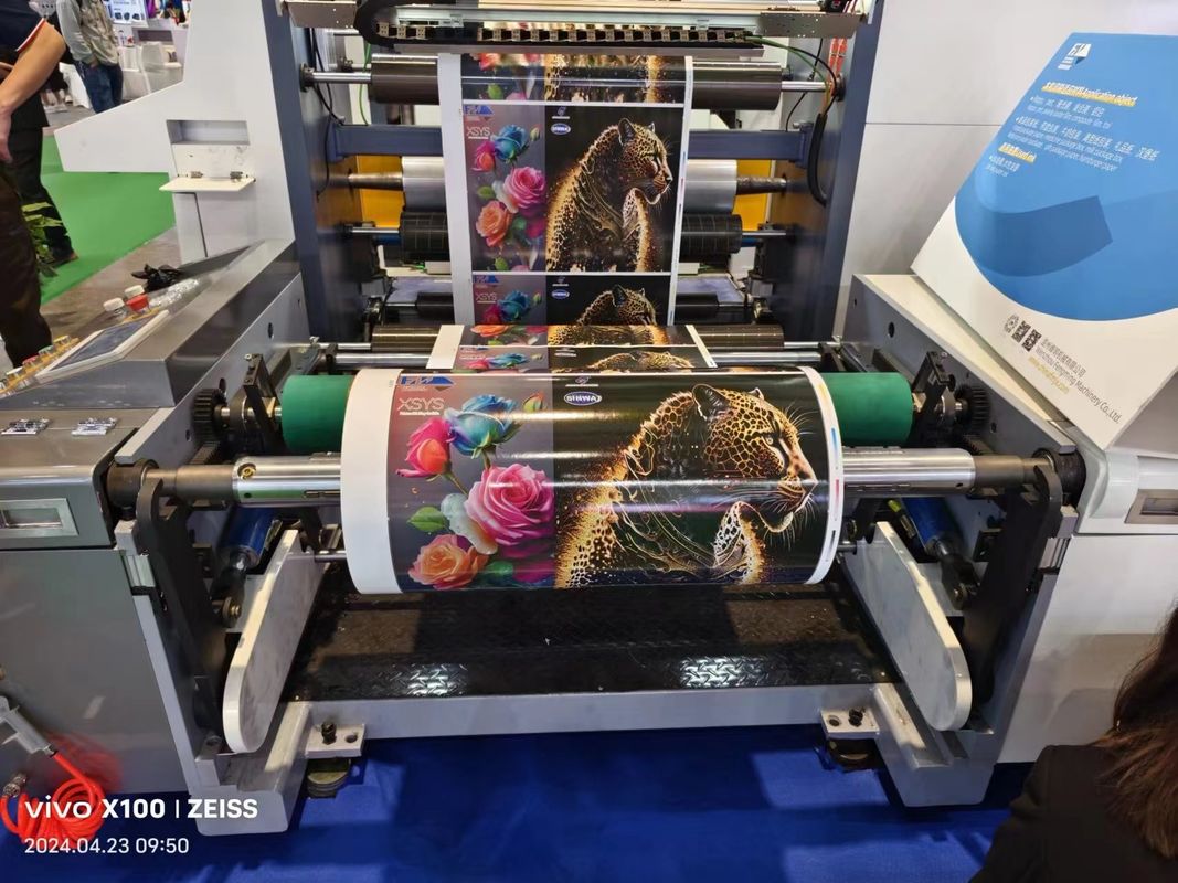 เครื่องพิมพ์แบบ Flexo แบบ Sleeve สําหรับกระบวนการแห้งและลวดแบบพิมพ์แบบหนึ่งขั้นตอน