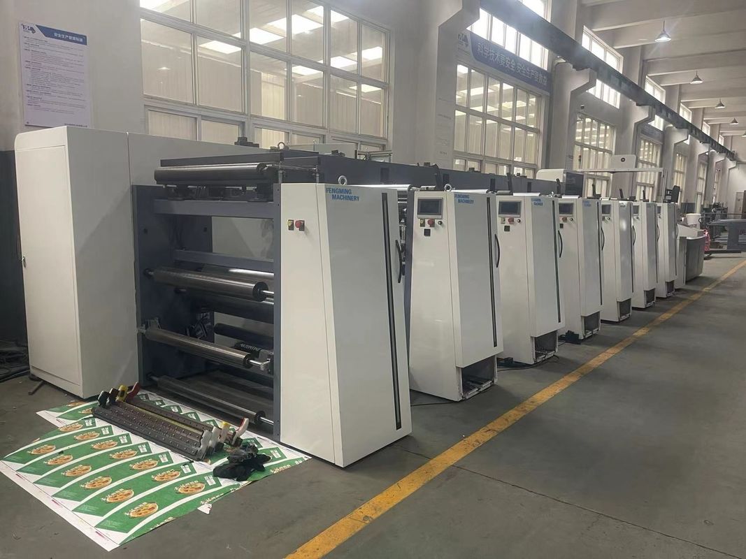 เครื่องพิมพ์แบบ Flexo แบบ Sleeve พร้อมระบบการขับเคลื่อน servo สําหรับการพิมพ์ความเร็วสูง