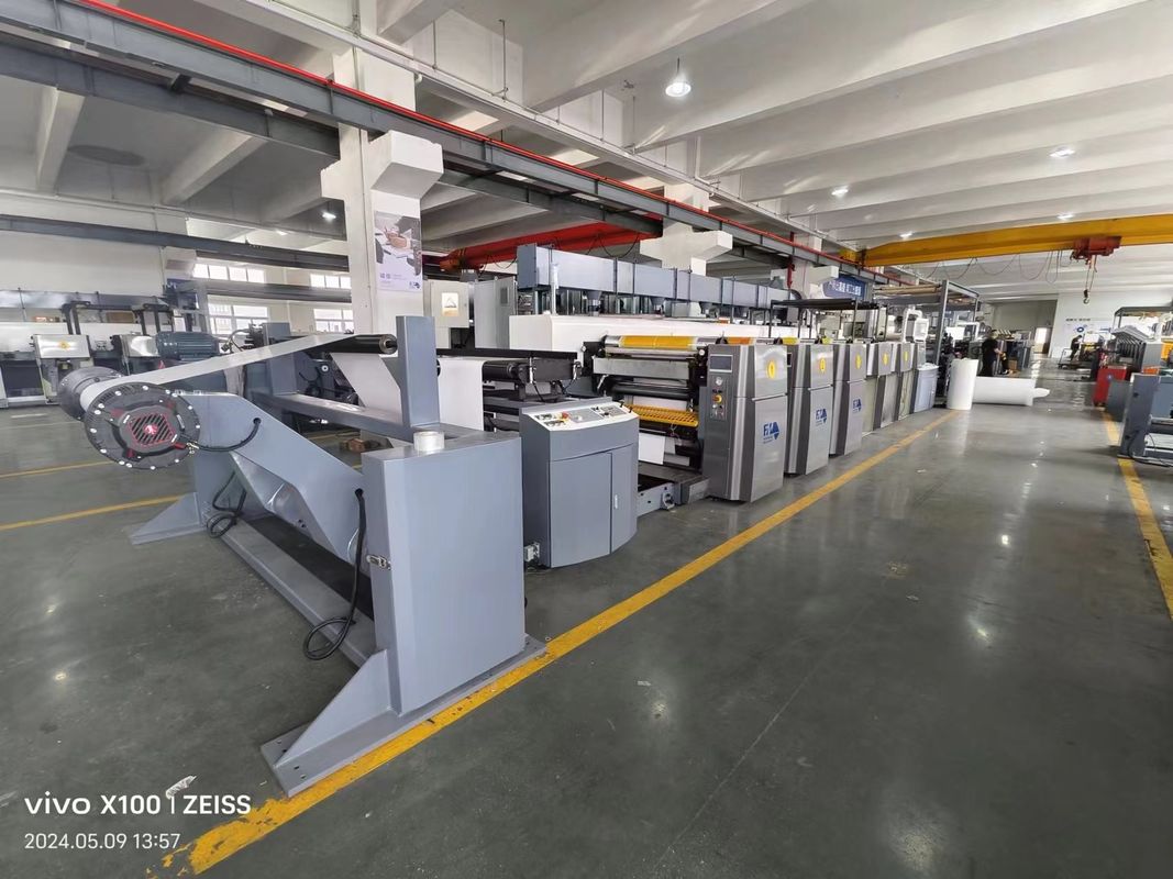 เครื่องพิมพ์แบบ flexo แบบหน่วยที่มีฟังก์ชันความจําตําแหน่งบันทึกอัตโนมัติ