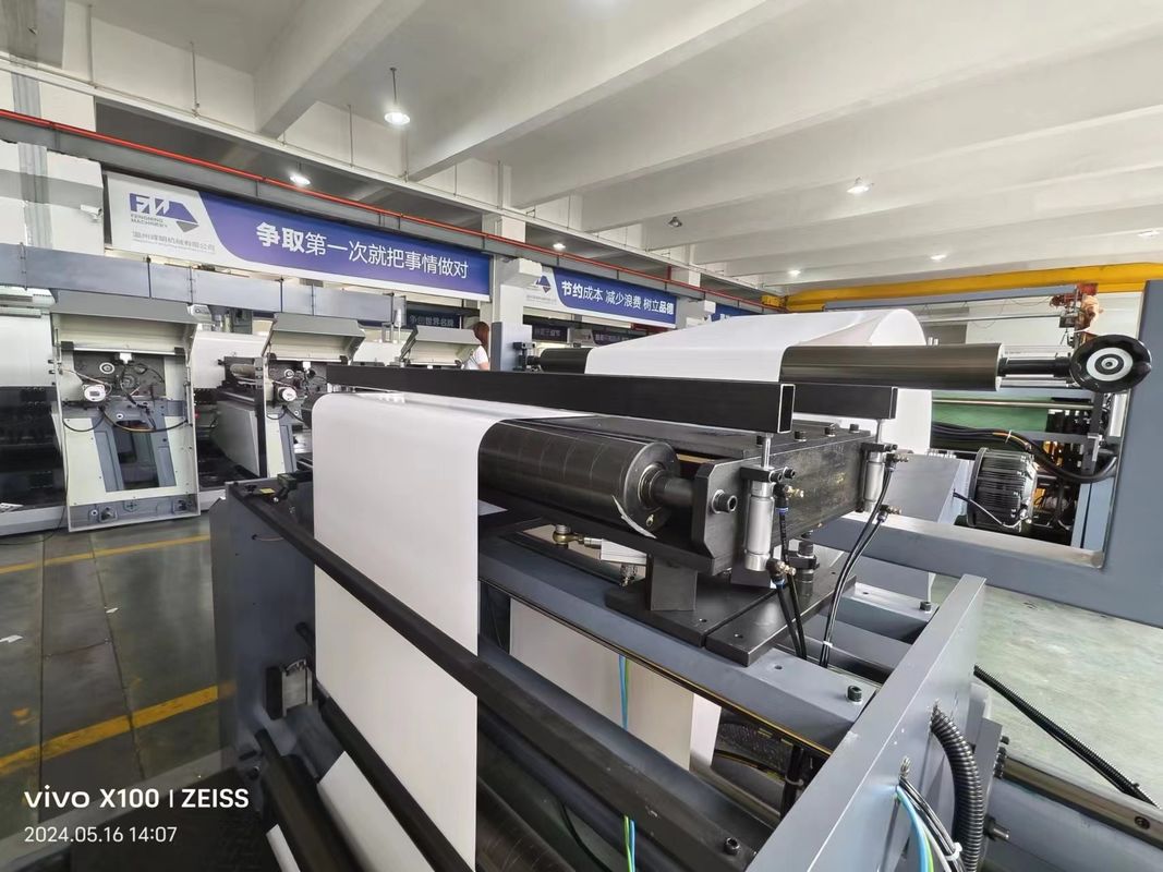 4 สี เครื่องพิมพ์ความเร็วสูง Flexo Roll To Roll เครื่องพิมพ์ Flexographic เครื่องพิมพ์