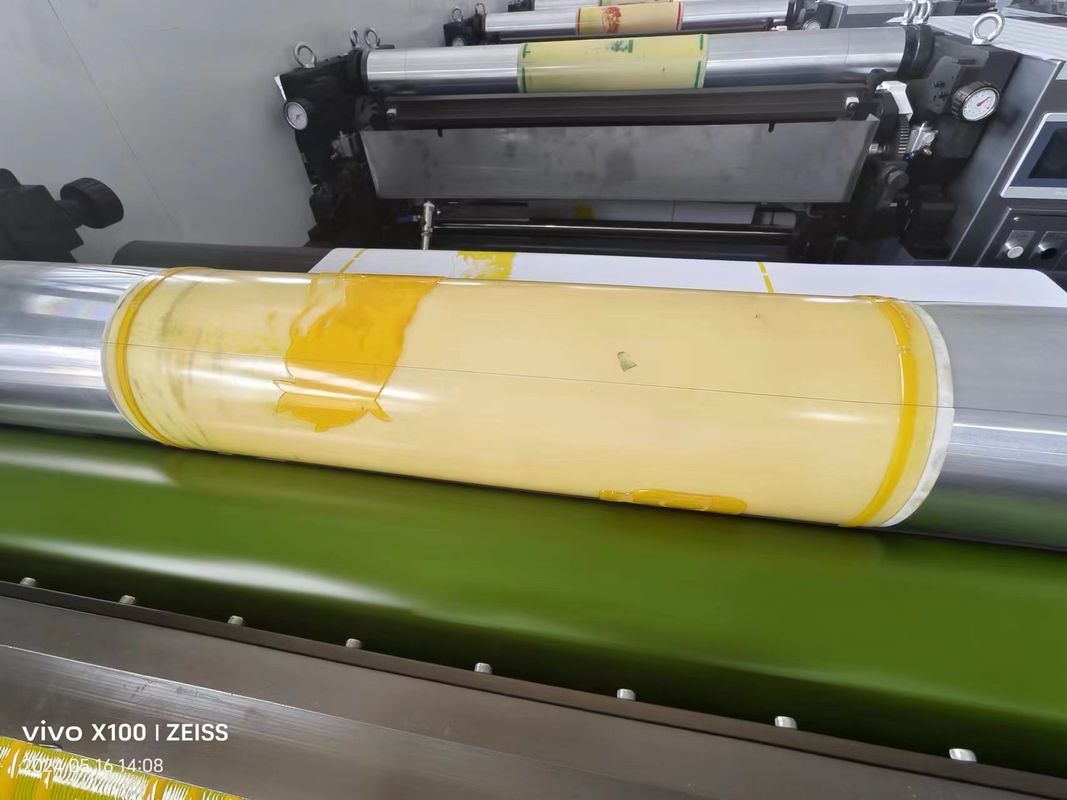4 สี เครื่องพิมพ์ความเร็วสูง Flexo Roll To Roll เครื่องพิมพ์ Flexographic เครื่องพิมพ์