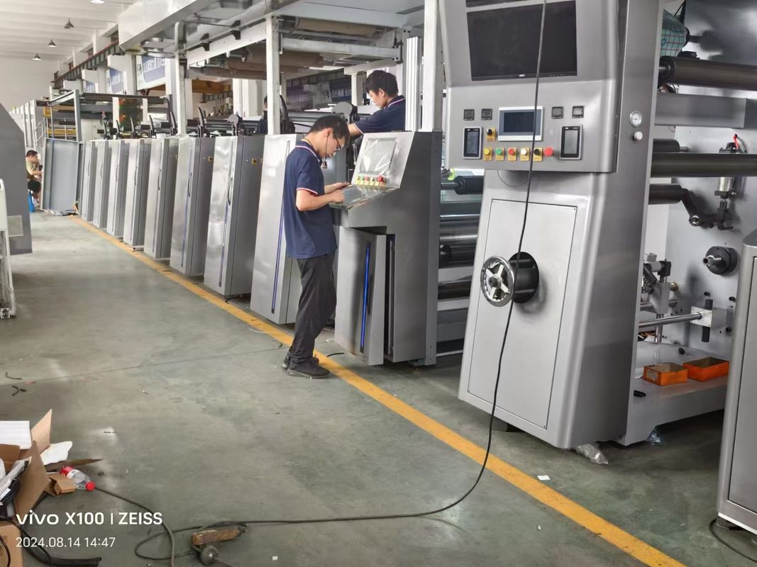 เครื่องพิมพ์แบบ flexo อัตโนมัติ เครื่องพิมพ์แบบ flexo ชนิดหน่วยสัญลักษณ์หนังพลาสติกและกระดาษ สี