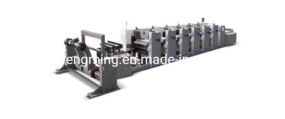 ความเร็ว 150m / นาที ความเร็วการพิมพ์ เครื่องพิมพ์ Flexographic มีโครงสร้างแบบหน่วย
