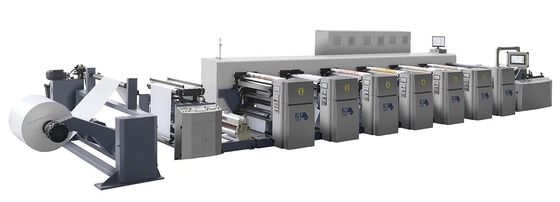 เครื่องพิมพ์แบบยูนิต แบบโครงสร้าง กระดาษผสมผสาน เครื่องพิมพ์แบบ flexo สําหรับการพิมพ์ด้านเดียว