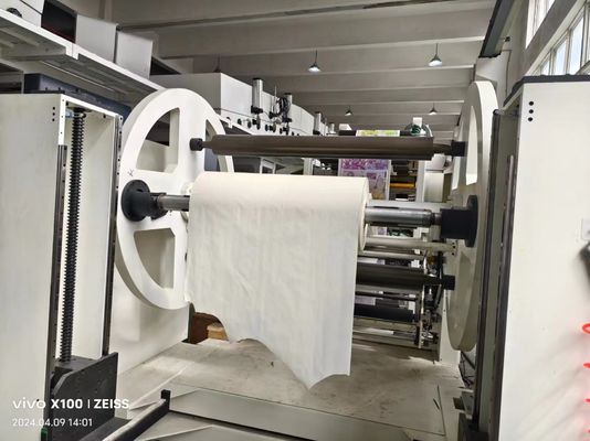 เครื่องพิมพ์ Flexographic แบบตั้งแบบ Cascading สําหรับวัสดุกระดาษที่ไม่เนื้อ